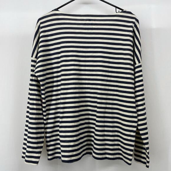 Michael De Feo J Crew Oversized Small Top Multicolor Wearable Art Blouse Striped - Picture 5 of 5